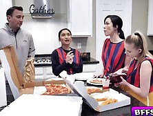 Avery Ebony Coco Lovelock and Diana Grace relaxing their lucky