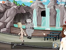 Fuckerman Lewd Park #2 - Fucking in a ferris wheel with a busty woman - Jazziuu - Gameplay