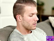 Blonde Temptress Kyler Quinn gets tight Pussy Fucked while Stuck in Sink