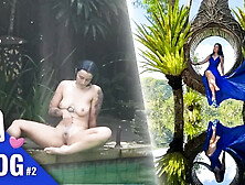 Elle Se Fait Plaisir Avec Strap-on-me Dans La Piscine Aprs Une Journe Bal...