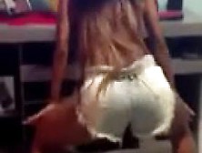 Brazilian Brunette amateur dancing funk