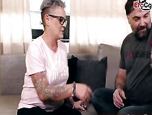 Short Hair German Ugly Milf With Tattoo Fucks Housewife