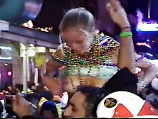 Kimberly shows it all off at mardi gras