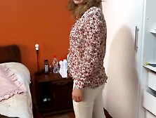 It excites me to show myself off in front of my stepson's allies, watching 'em stroke