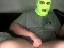 Jerking off & Sucking & Deepthroating a 7 inch & a 9 inch couple of ebony rod dildos