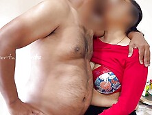 Horny Indian Step Daughter - Romantic Deep Kissing,  Handjob and Nipple Play