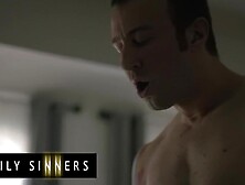 FAMILY SINNERS - Excited Stepbro Sticks His Tongue In His Stepsis's Twat Making Her Eyes Roll Back