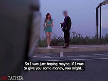 Thin French red-head hard fast fuck after public pick up Anna Yade doggystyle cowgirl deepthroat