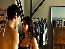 Emma Roberts in see-through lingerie