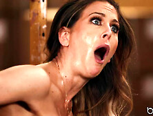 A Long Walk Anal - busty mom in ripped pants Cherie Deville ass fucked in the warehouse