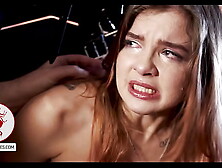 Ginger Russian Youngster Can't Endrure Pain