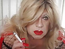 Natassjja Red Lipstick Smoking Compilation