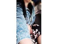 I take off my panties on the bus