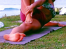 Sexy Yogi Instructor Up Close