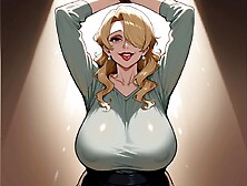 Blonde Gilf Hentai Porn