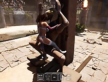 A Statue Is Banging Lara Croft During The Time That 1, 000 Viewers Are Watching.