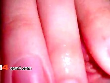 Close-up soaked twat wide open, surgical fingering on web camera CAM4