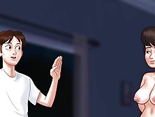 Summertime saga - Erik and Johannes fucked Mrs.  Johnson...  Johanns fucked Helen twice in one day...  Naya got fucked twice once