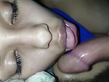 Blowjob And Handjob Onmy Bitch Face He Couldnt Resist Andgave Mesperm Onmy Tongue I Swallowed It Al