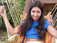 Fucked a Cutie in a Street Gazebo on the Morning After Party