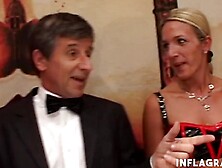 Bi-Curious blondes getting gangbanged