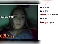 Shy omegle blonde masturbating and moaning