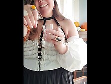 point of view Wild Barmaid Flirts and Flashes you in the Tavern