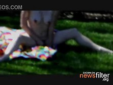 Lara Lush Bates On Lawn Of Westboro Church