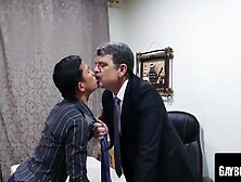 Asian Twinks - Office Sex with Daddy & Young Stud