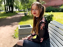 Invited Home and Fucked a Cute Student Girl Feeding Birds