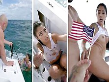 Bangbros - Cuban Hottie,  Vanessa Sky,  Gets Rescued At Sea By Jmac