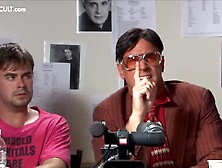 Stripped Celebrities in Casting Scenes