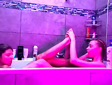 Bathroom Lesbian Feet Licking