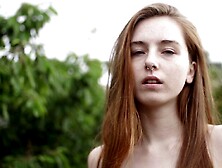 All-natural skinny angel Lilian demonstrates her impressive body