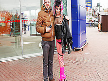 Bitchy goth chick has real group sex