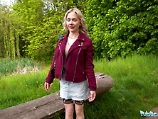 Sexy GOLDEN-HAIRED from Finland Takes the Large D - Public Agent