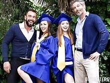 Outstanding Maya Woulfe and Myra Moans's big cock scene