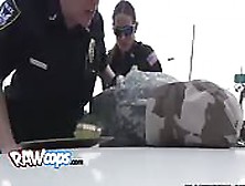 Horny Soldier Pounding Two Cops