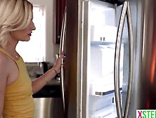 Attentive teenie stepsister Hyley Winters kept buggin her stepbrother