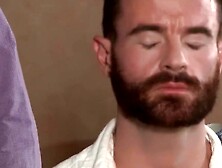 Stepdad Hugh Hunter seduces Brendan Patrick into penetrating his ass