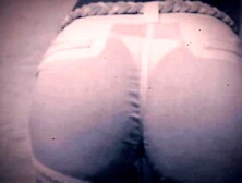 My tiny thongs in transparent white shorts