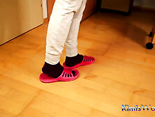 Dirty Socks & Slipper Tease - Worn Workout Look