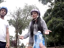 Offer to drink water turns into sex with Czech brunette