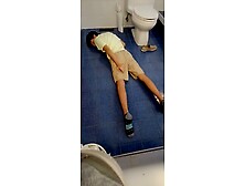 Young Man Having A Seizure In The Bathroom