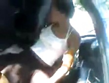 Hot Caribbean sweetie shows me her brown hirsute smutty cleft in my car