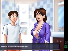 2D Porn Game,  Summertime Saga Ep 29 - Now Every Day She Wants To Grab My Dick