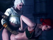 Blonde Ciri Dominates Fucking Redhead Girl
