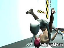 Foxy 3D Redhead Getting Fucked Hard By An Alien