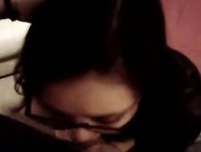 Concupiscent wife gives oral-job-service and gets mouthful with cum