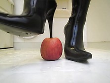 Asian Thigh High Boots Crush Apple